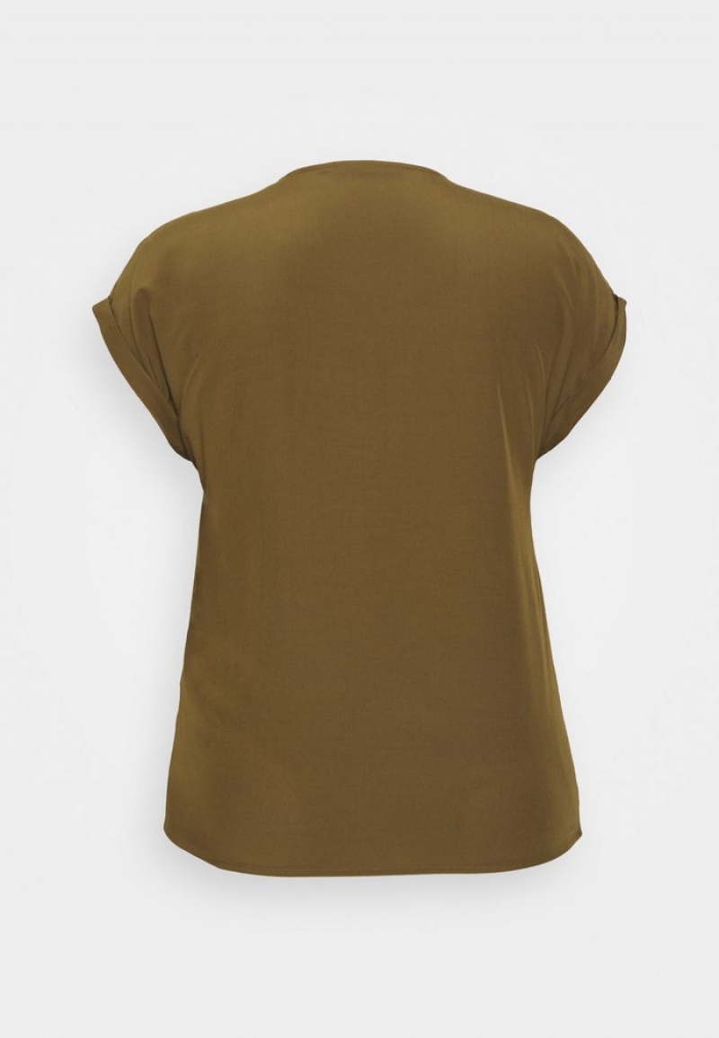 Anna Field Outlet Basic T-Skjorte Dame Khaki | NO-BCEXG-3685