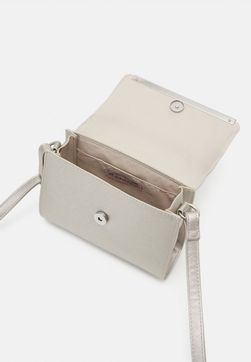 Anna Field Outlet Cross Body Vesker Dame Sølv | NO-JEGTF-9045