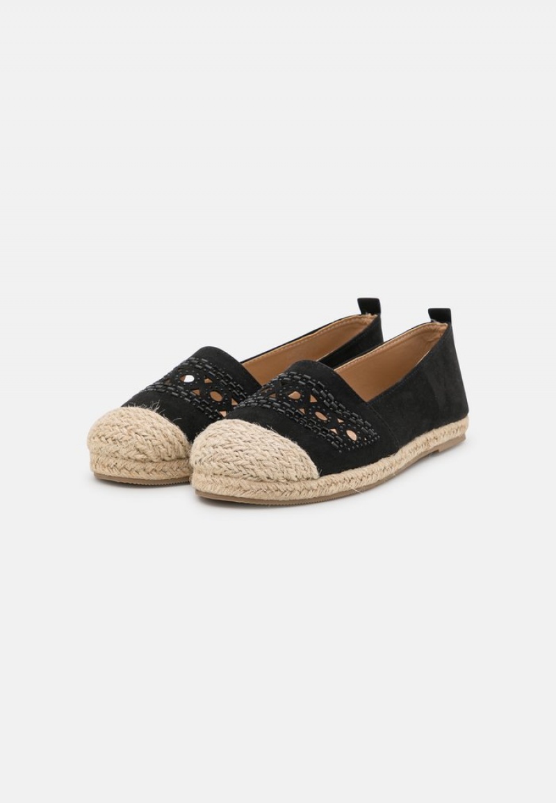 Anna Field Outlet Espadrilles Lave Sko Dame Svarte | NO-GXFUO-5690