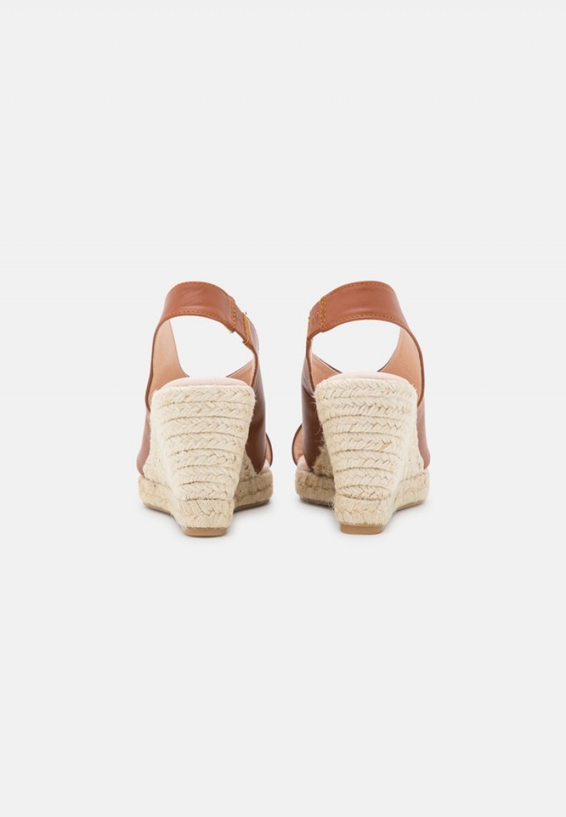 Anna Field Outlet Komfort Leather Platform Sandaler Dame Beige | NO-HJTQY-8275