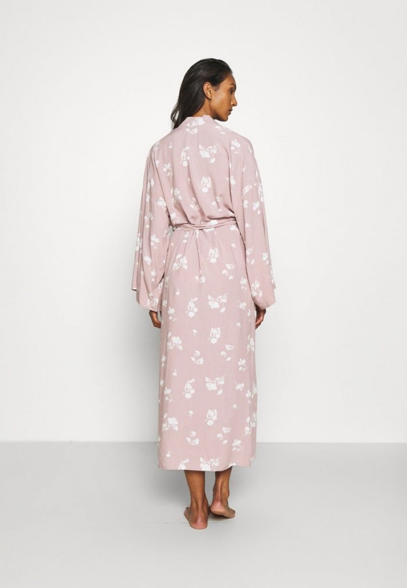 Anna Field Outlet Lisha Long Printed Robe Kjoler Gown Bathrobe Dame Multicolor | NO-LTJWR-0746