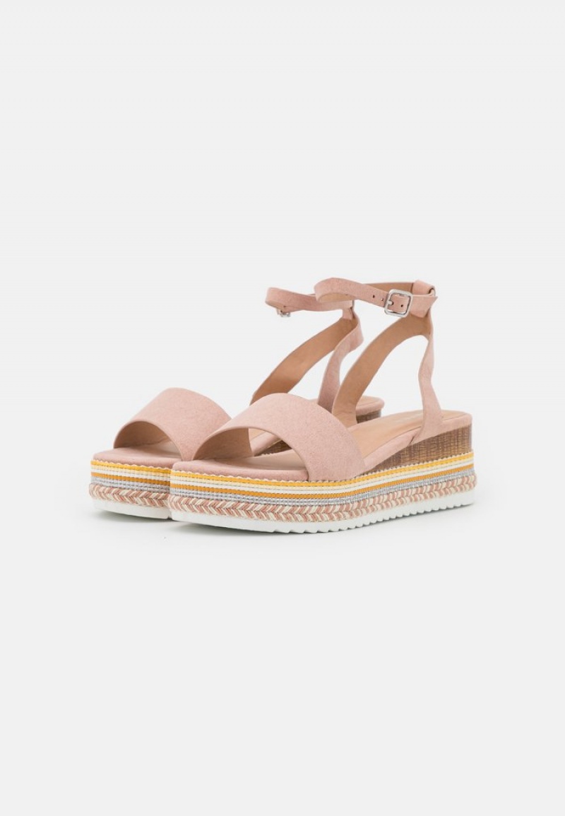 Anna Field Outlet Platform Sandaler Dame Lyse Rosa | NO-FNHEI-8042