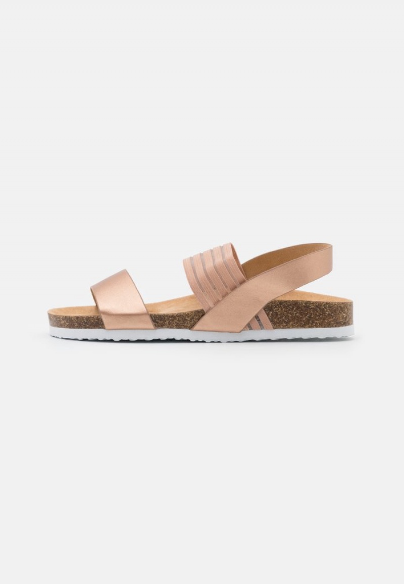 Anna Field Outlet Sandaler Dame Rosa Gull | NO-YHSQR-4395