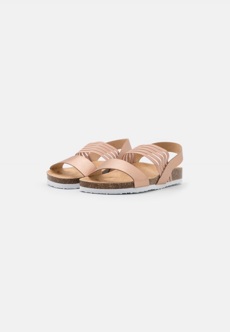 Anna Field Outlet Sandaler Dame Rosa Gull | NO-YHSQR-4395