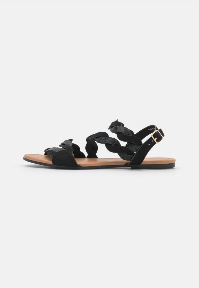 Anna Field Outlet Sandaler Dame Svarte | NO-NHDKT-5063