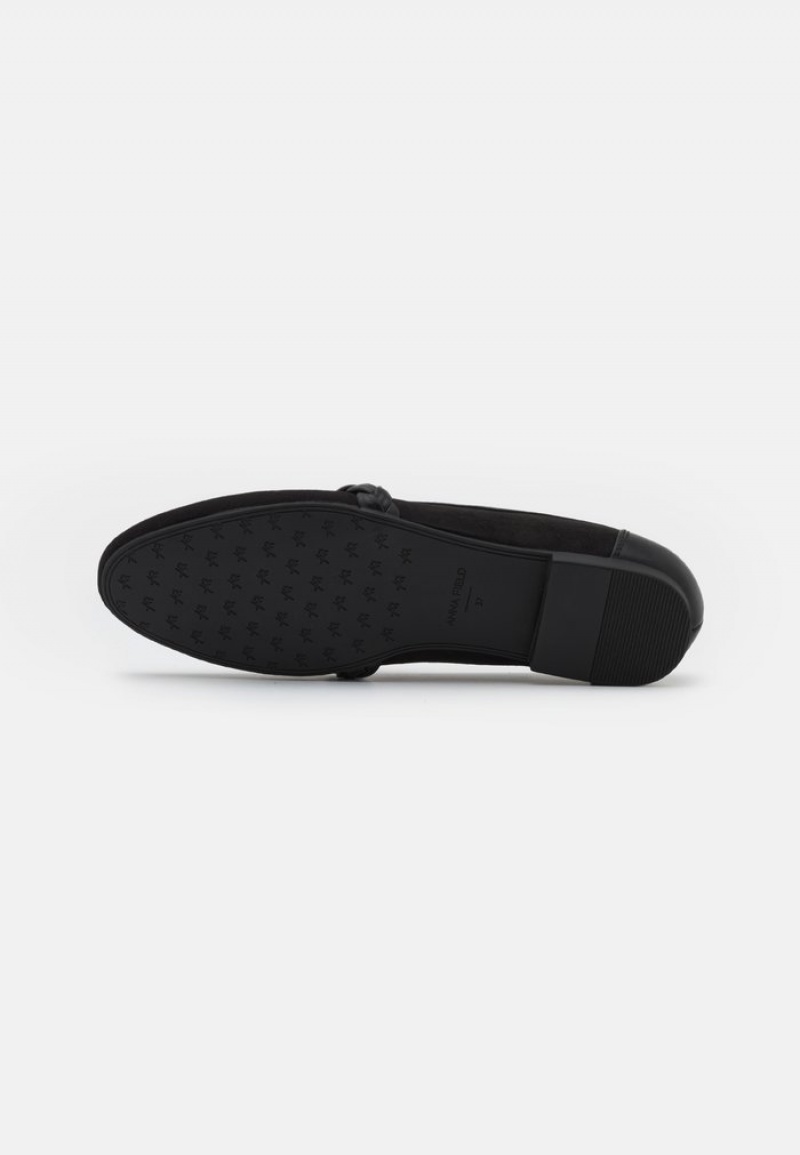 Anna Field Outlet Slip-Ons Lave Sko Dame Svarte | NO-MNZXS-8024