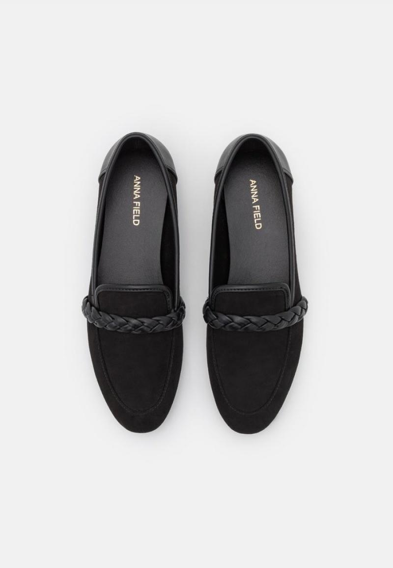 Anna Field Outlet Slip-Ons Lave Sko Dame Svarte | NO-MNZXS-8024