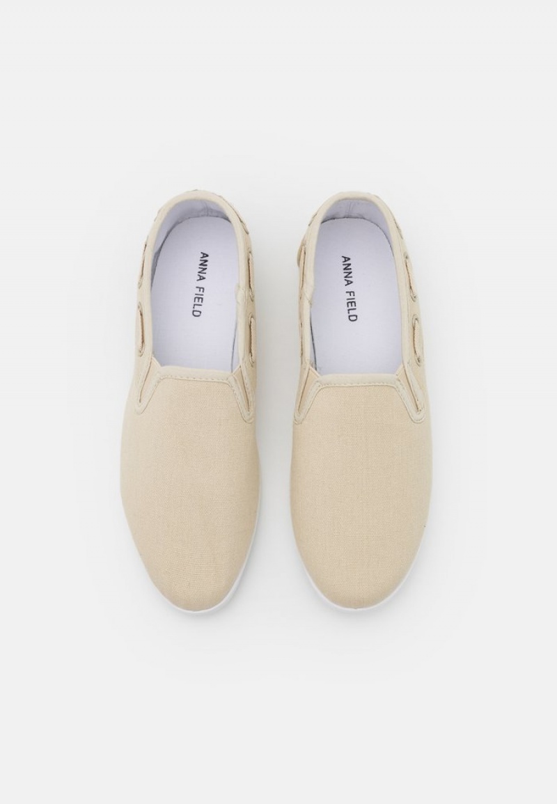 Anna Field Outlet Trainers Lave Sko Dame Beige | NO-WTUJQ-7148