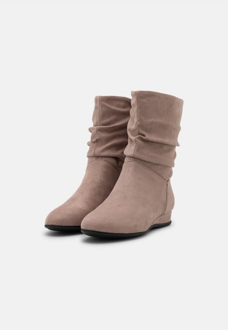 Anna Field Outlet Wedge Støvletter Dame Grå Brune | NO-CUPRY-6290