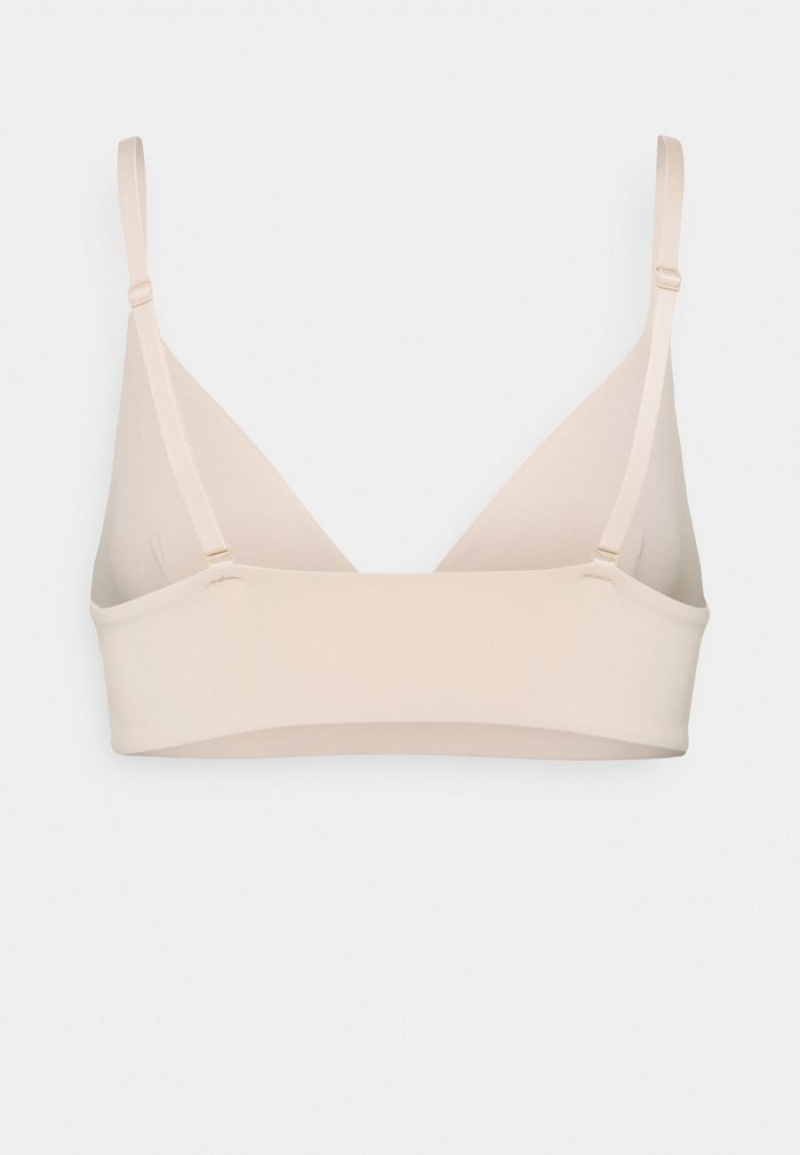 Anna Field Promo 3Pp Bralette Triangle BH Dame Beige | NO-XFINM-5048