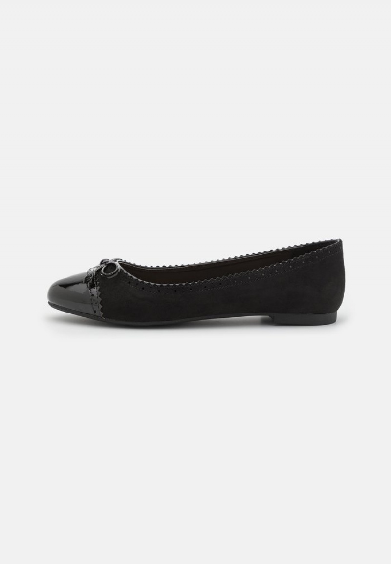 Anna Field Promo Ballet Pumps Ballerinasko Dame Svarte | NO-NKSVC-4371