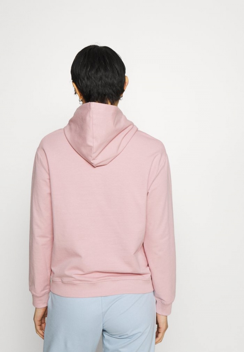 Anna Field Promo Basic Loose Hoodie With Gold Trim Hoodie Pullover Dame Rosa | NO-ELAHD-4975