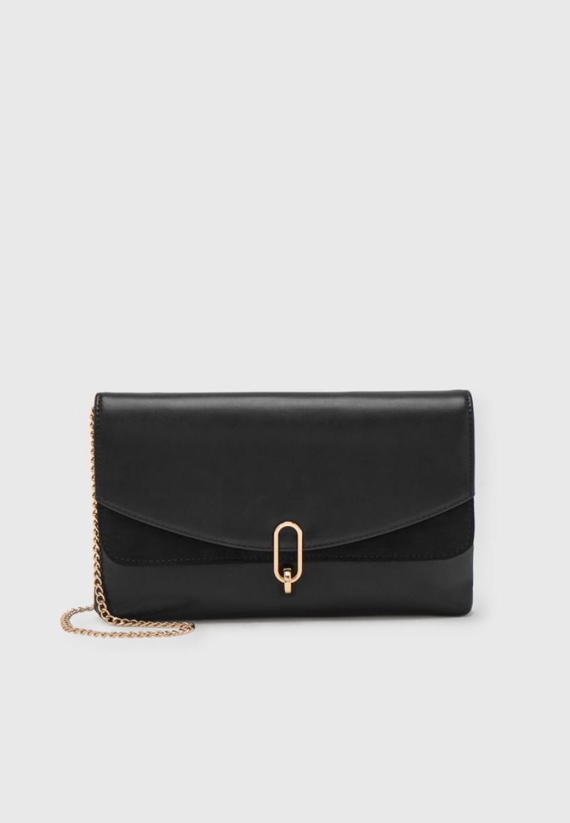 Anna Field Promo Clutch Vesker Dame Svarte | NO-QBUTA-0631