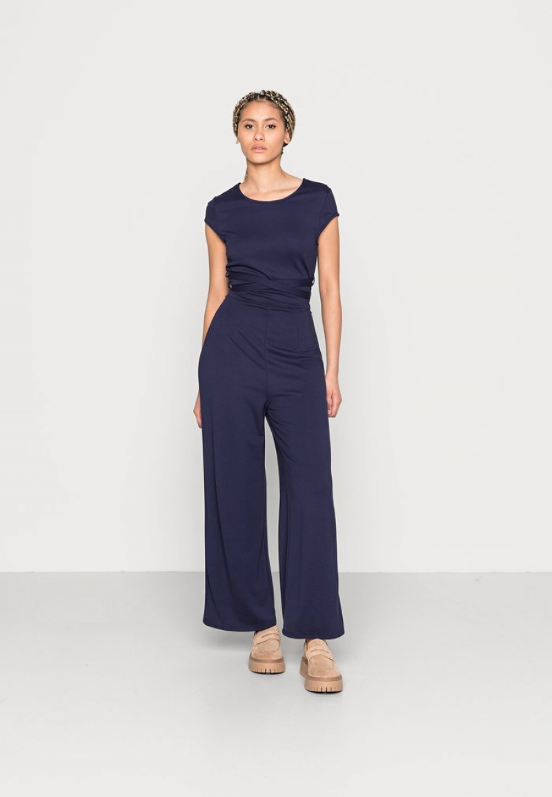 Anna Field Promo Jumpsuit Dame Mørke Blå | NO-MACYO-4782