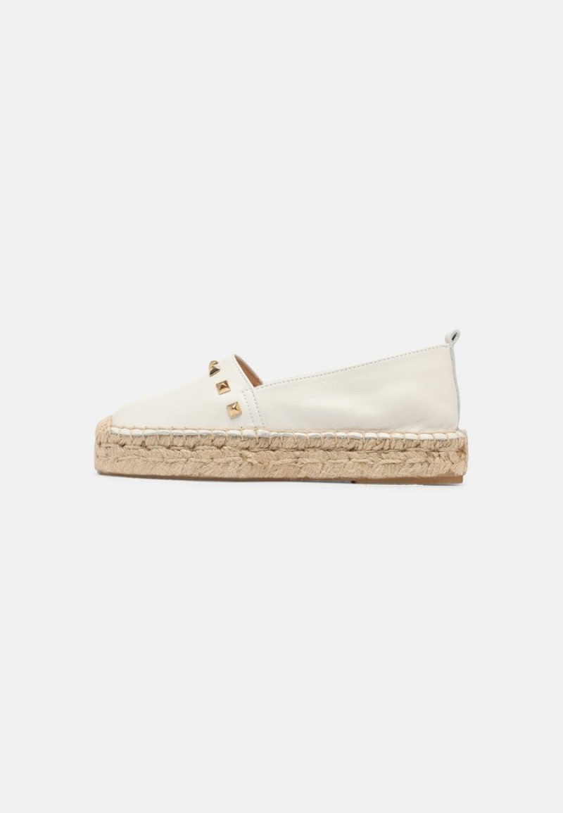 Anna Field Promo Leather Espadrilles Lave Sko Dame Hvite | NO-RHUAI-7839