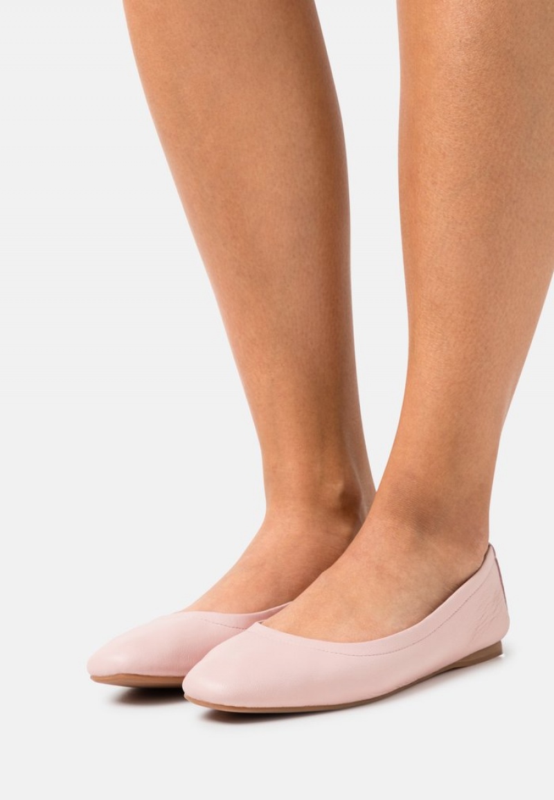 Anna Field Promo Leather Komfort Ballet Pumps Ballerinasko Dame Lyse Rosa | NO-QXBGA-4987