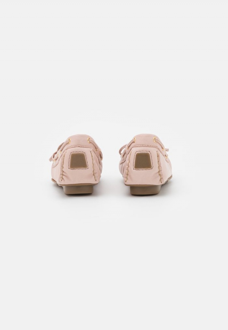 Anna Field Promo Leather Moccasins Lave Sko Dame Rosa | NO-ELIDG-9853