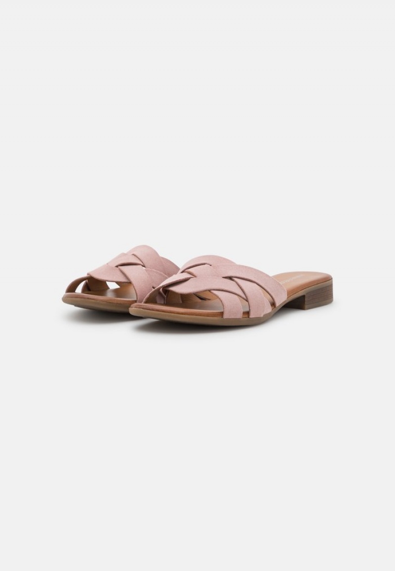 Anna Field Promo Leather Mules Dame Lyse Rosa | NO-ZKIGO-5638