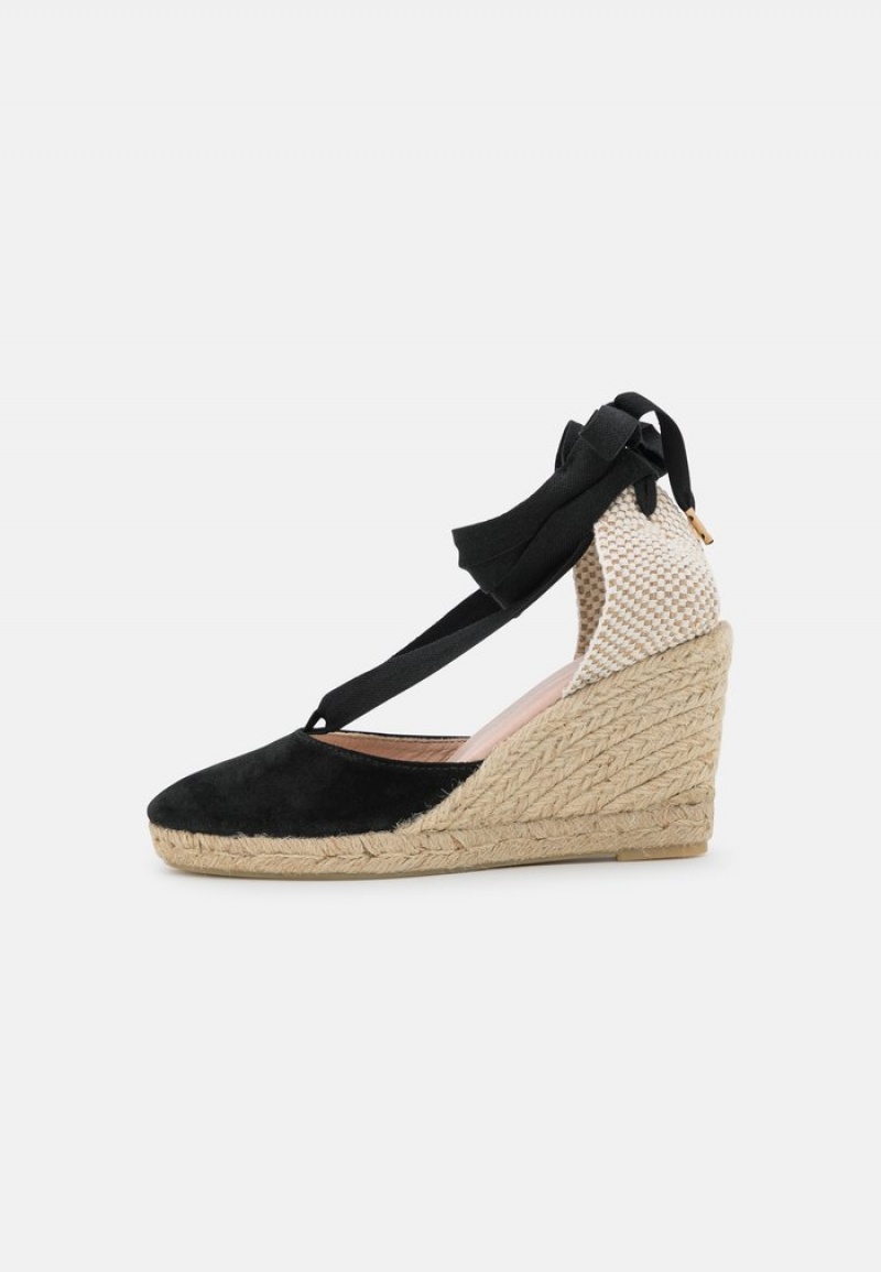 Anna Field Promo Leather Platform Sandaler Dame Svarte | NO-XFSMR-0295