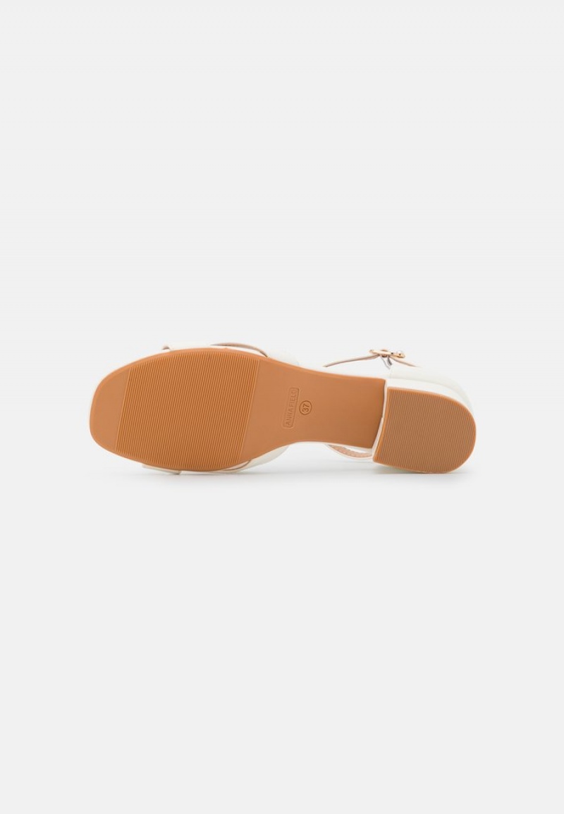 Anna Field Promo Sandaler Dame Hvite | NO-ZLWCT-1794