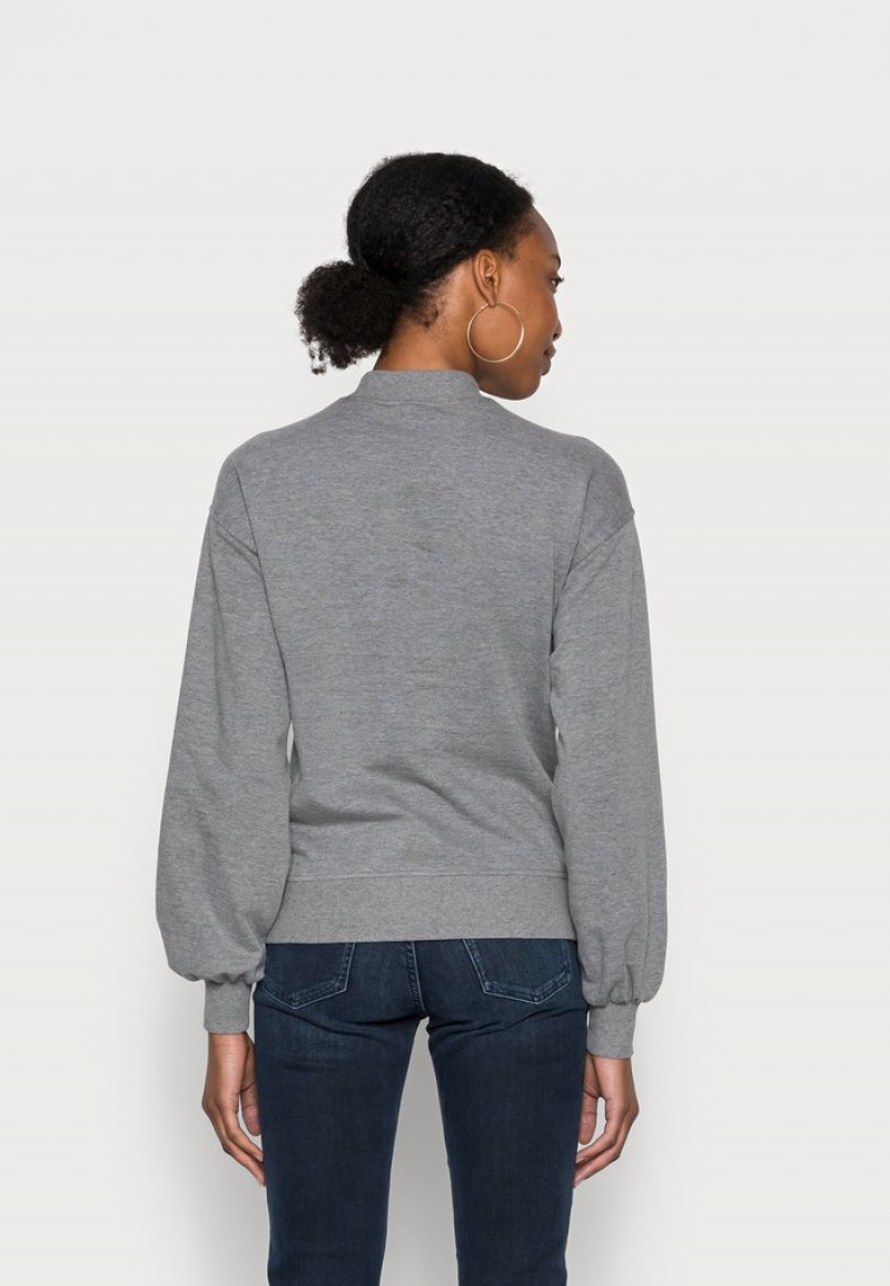 Anna Field Promo Sweatshirt Pullover Dame Grå | NO-BSRXK-4971