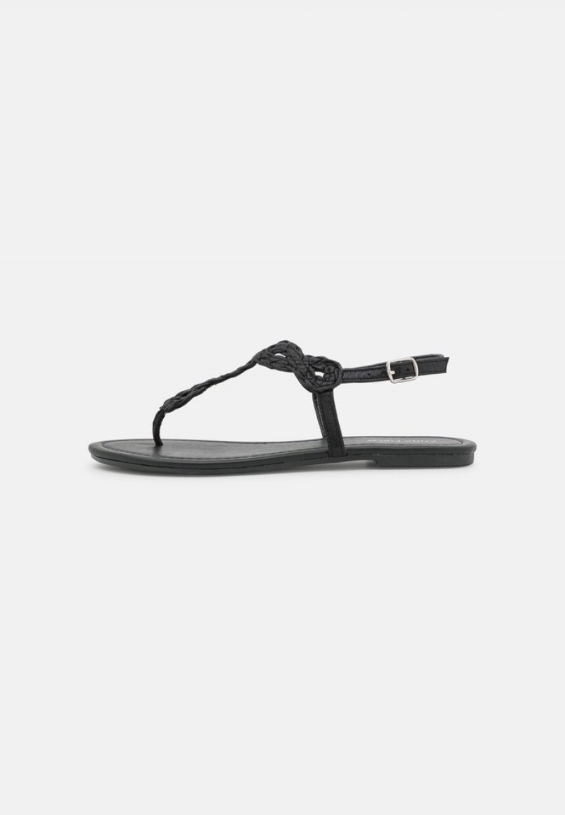 Anna Field Promo T-Bar Sandaler Dame Svarte | NO-QVBFE-9368