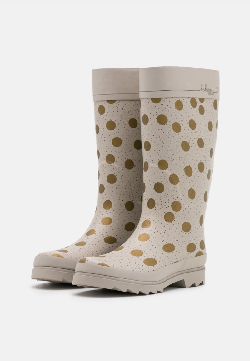 Anna Field Promo Wellies Støvler Dame Beige | NO-ZEJVD-5891