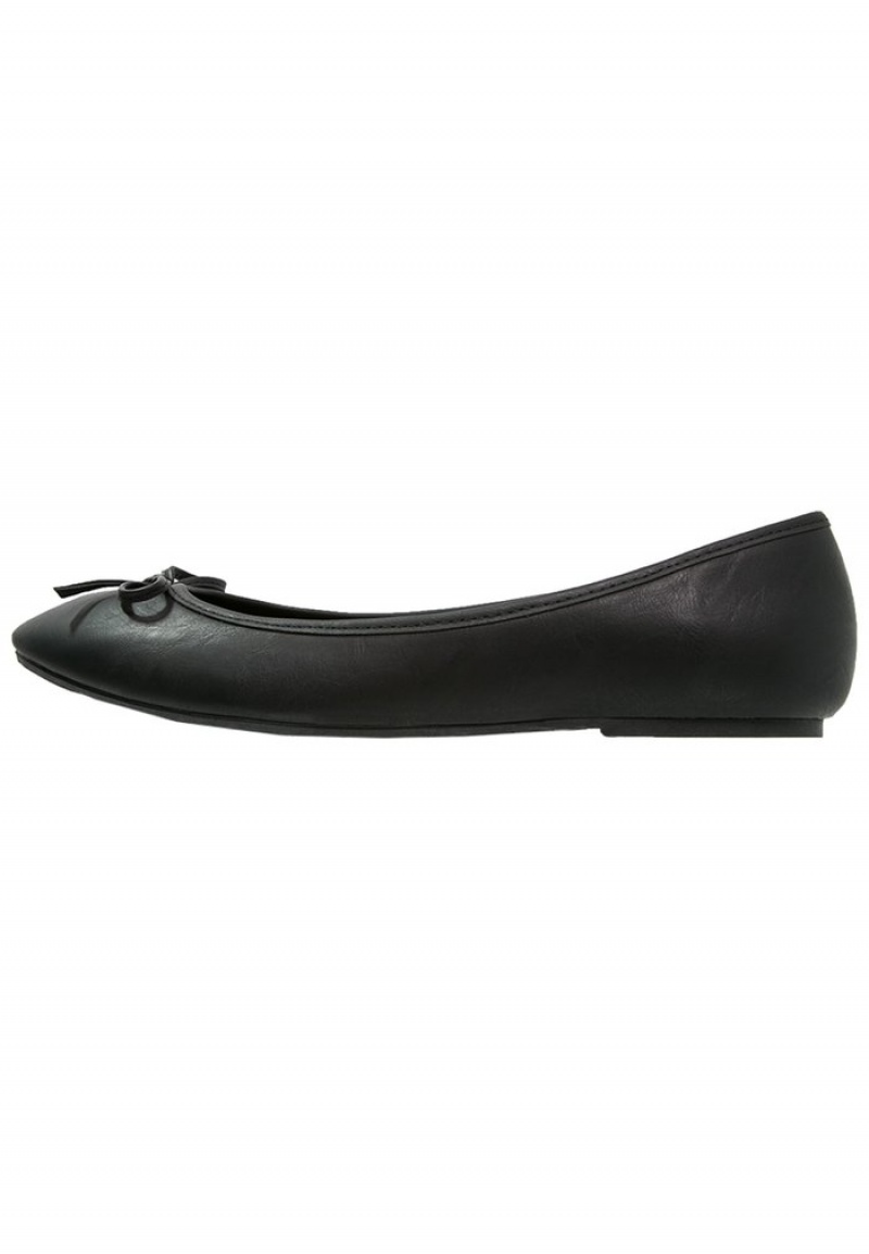 Anna Field Top 10 Ballet Pumps Ballerinasko Dame Svarte | NO-JCGFP-6312