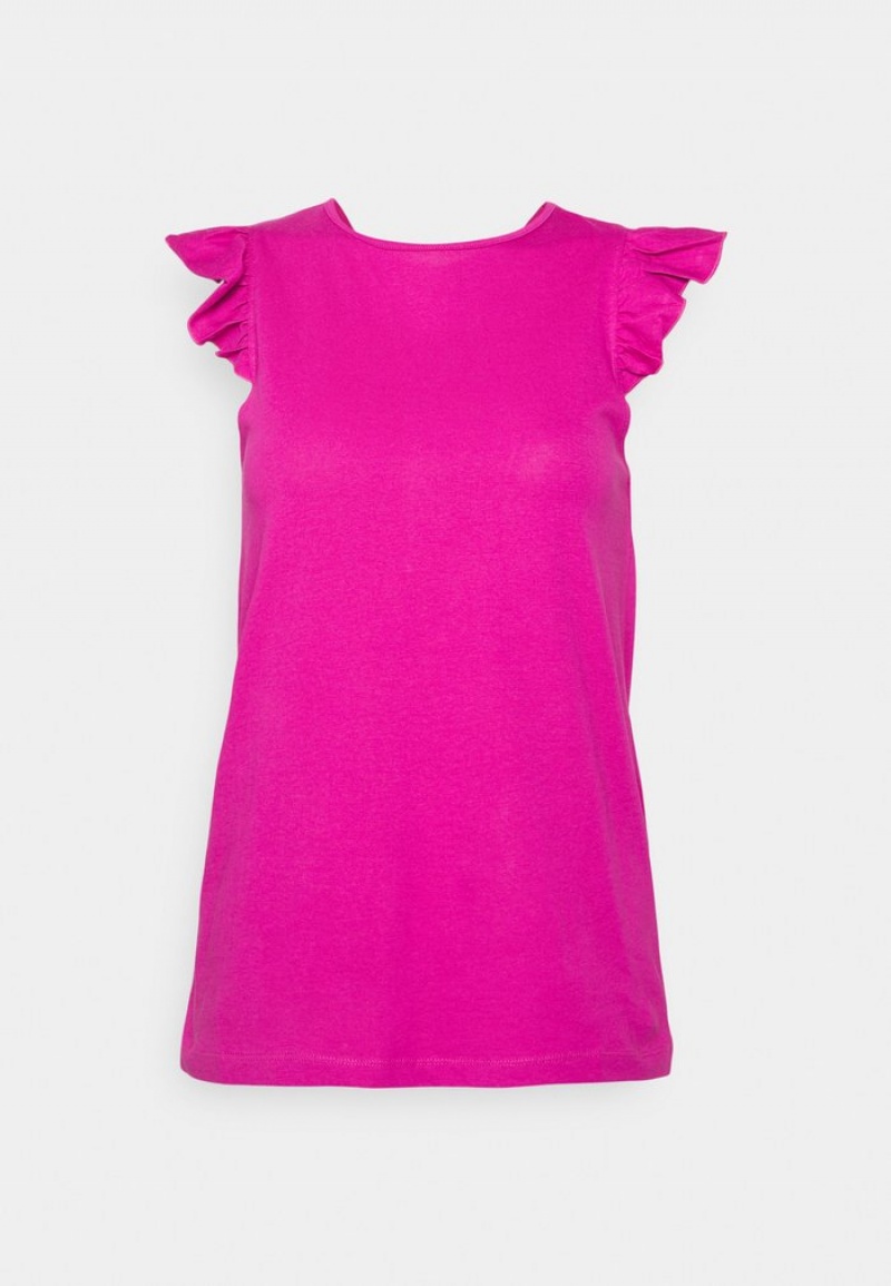 Anna Field Top 10 Basic T-Skjorte Dame Rosa | NO-NUMGV-1507