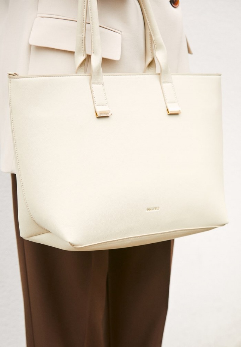 Anna Field Top 10 Laptop Veske Dame Beige | NO-TXVEN-7820