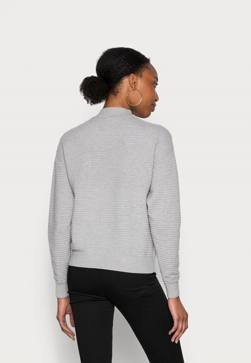 Anna Field Top 10 Ottoman Jumper Pullover Dame Lyse Grå | NO-IFWHT-0786