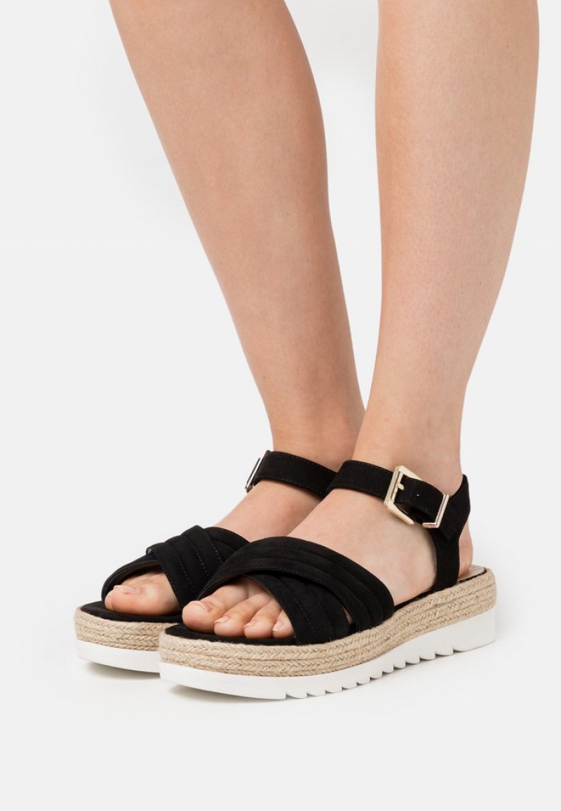 Anna Field Top 10 Platform Sandaler Dame Svarte | NO-RKLVS-5478