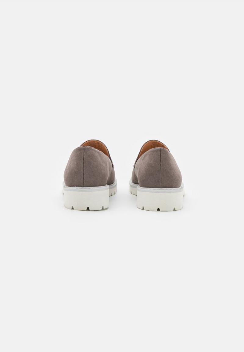 Anna Field Top 10 Slip-Ons Lave Sko Dame Grå Brune | NO-QUZBG-9837