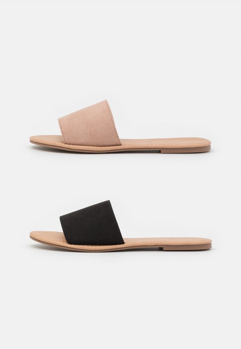 Anna Field Wholesale 2 Pack Mules Dame Svarte | NO-IDXUO-9257