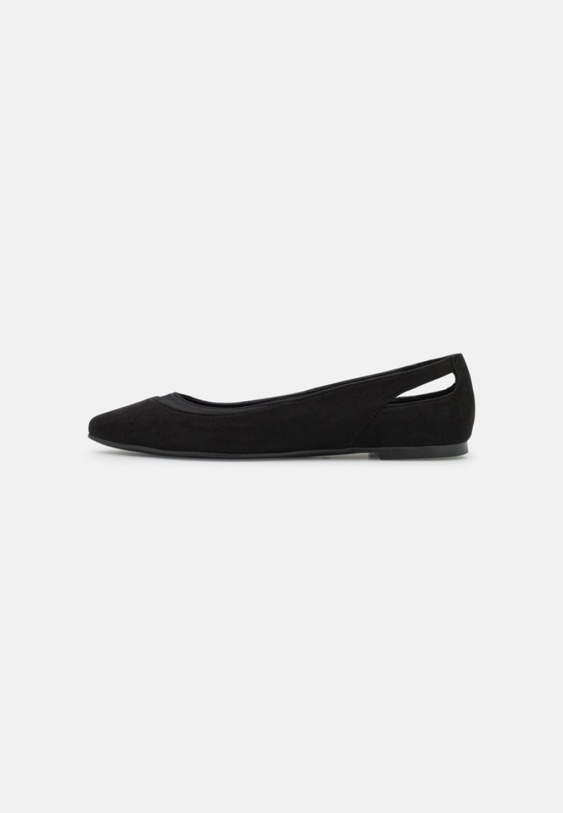 Anna Field Wholesale Ballet Pumps Ballerinasko Dame Svarte | NO-WTCZL-9426