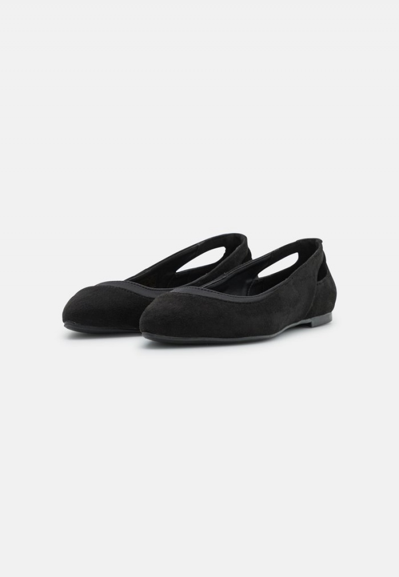 Anna Field Wholesale Ballet Pumps Ballerinasko Dame Svarte | NO-WTCZL-9426