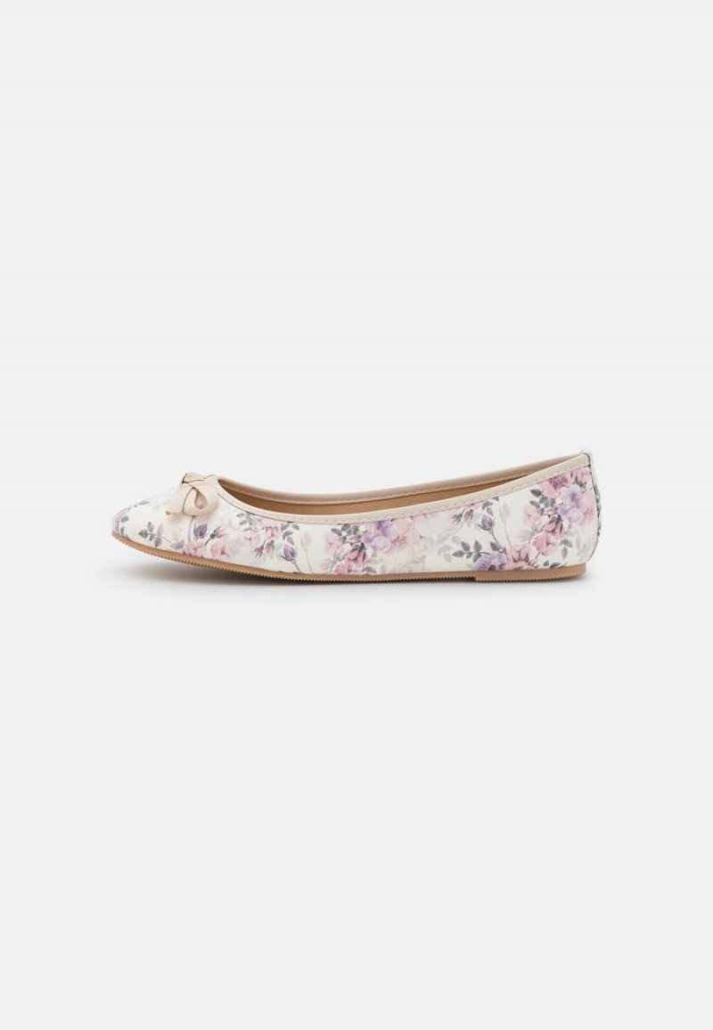 Anna Field Wholesale Ballet Pumps Ballerinasko Dame Hvite | NO-AFBGP-4679