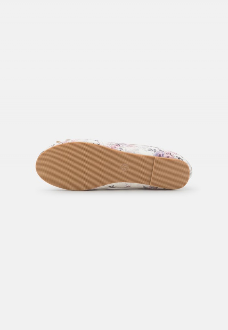 Anna Field Wholesale Ballet Pumps Ballerinasko Dame Hvite | NO-AFBGP-4679