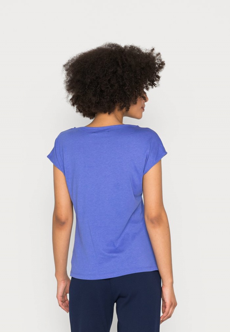 Anna Field Wholesale Basic T-Skjorte Dame Kongeblå Blå | NO-HFGVJ-8102