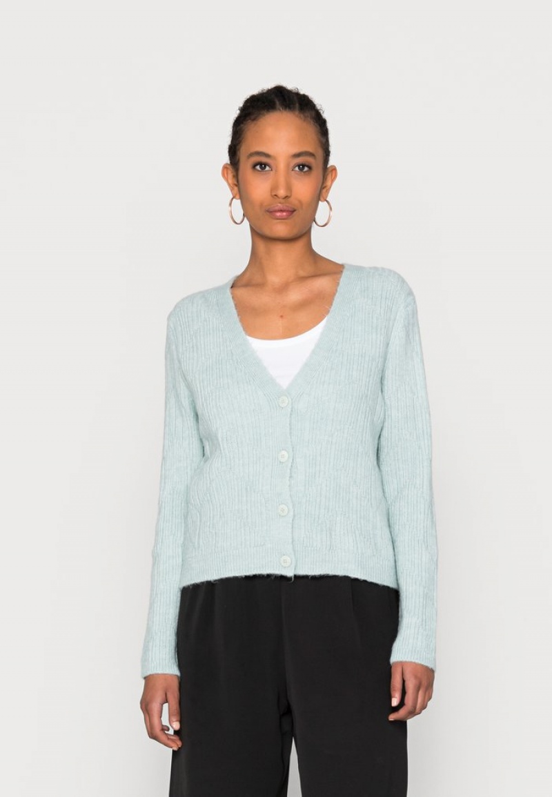 Anna Field Wholesale Cardigan Dame Lyse Grønn | NO-PSFUY-6108