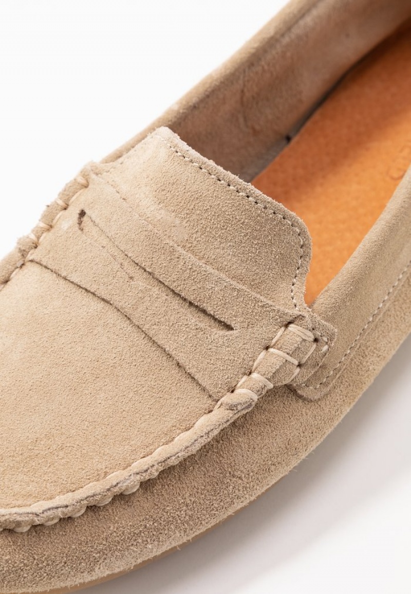 Anna Field Wholesale Leather Moccasins Lave Sko Dame Beige | NO-GUHAT-6134