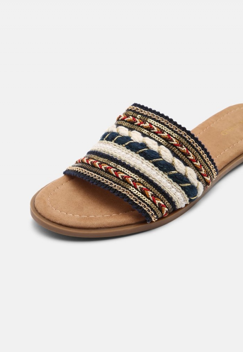 Anna Field Wholesale Mules Dame Mørke Blå | NO-HVAED-3821