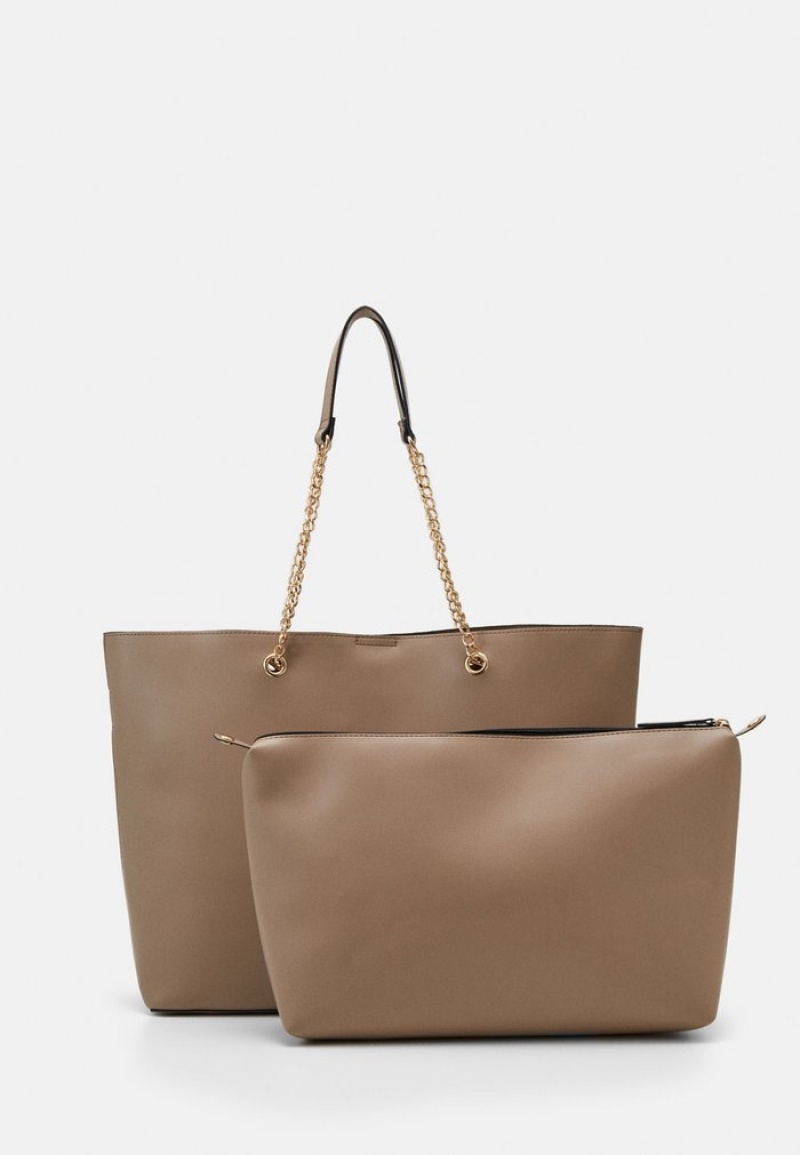 Anna Field Wholesale Set Tote Veske Dame Grå Brune | NO-VKRET-8316