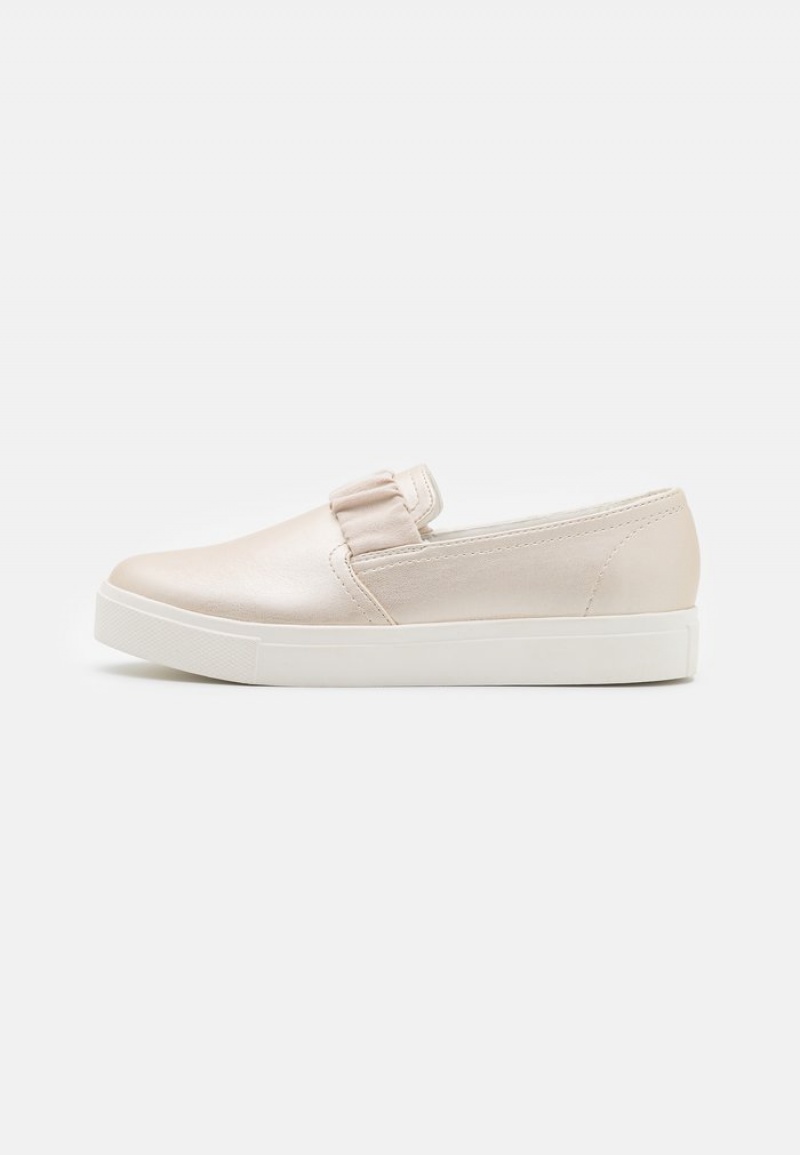 Anna Field Wholesale Slip-Ons Lave Sko Dame Gull | NO-IHSFA-3126