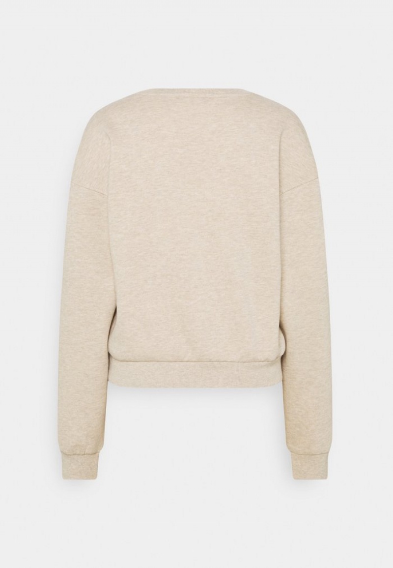 Anna Field Wholesale Sweatshirt Pullover Dame Beige | NO-MKGVF-7840