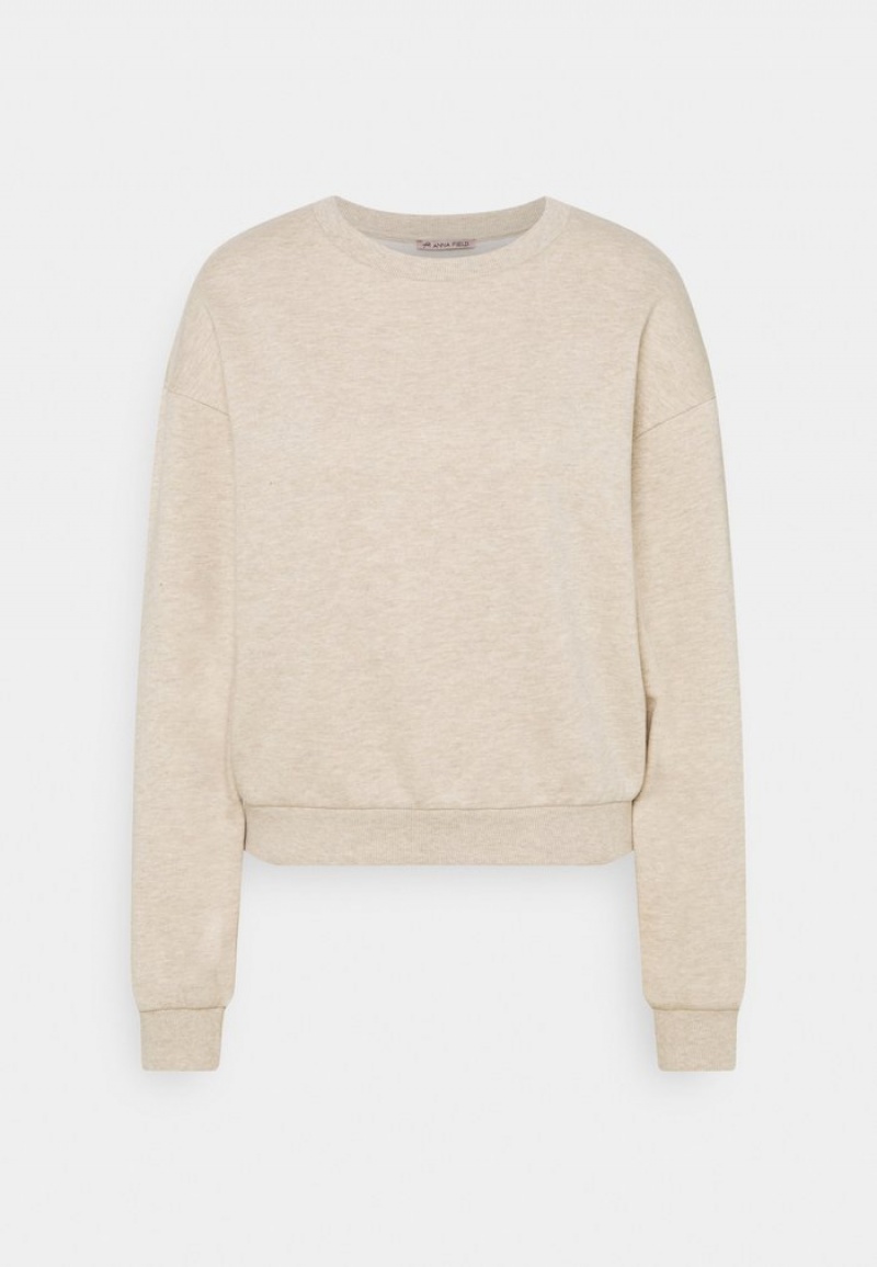 Anna Field Wholesale Sweatshirt Pullover Dame Beige | NO-MKGVF-7840